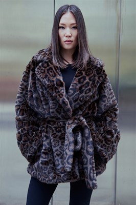 Шуба мини "Леопард"