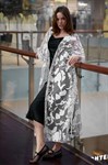 Накидка Light matte long с перьями - фото 10898