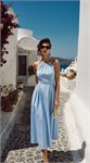 Платье " Stripes sea blue" Пл-00429