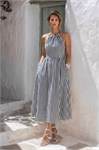 Платье "Stripes sea d.blue' Пл-00428