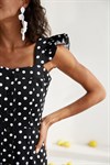 Сарафан "Dots Black" midi без крылышек - фото 8289